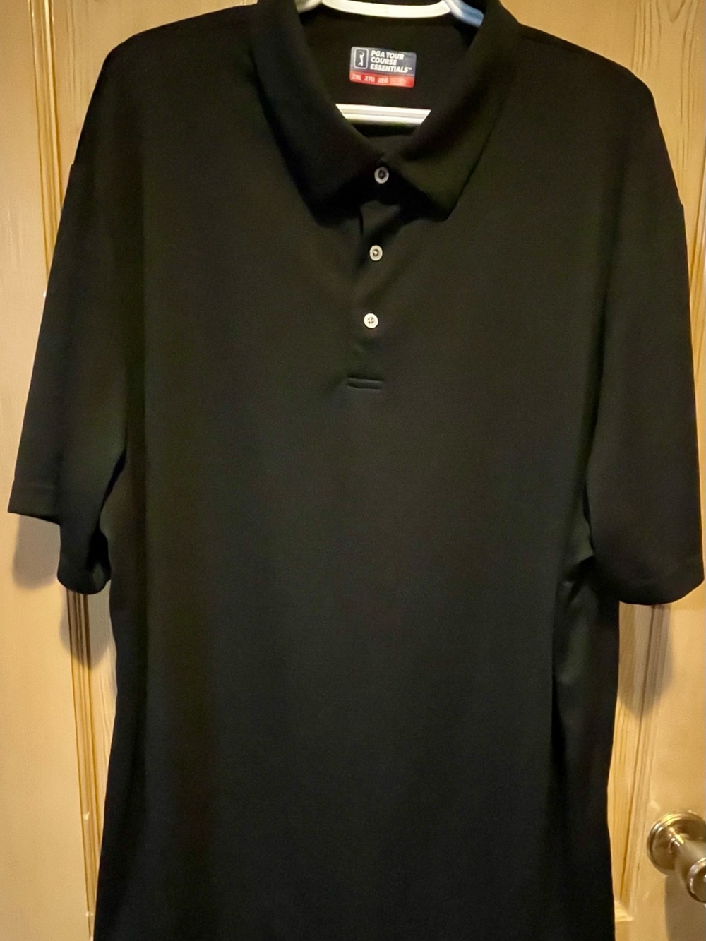 NWOT PGA Tour Black Short-Sleeve Polo - Men's Performance Shirt XXL